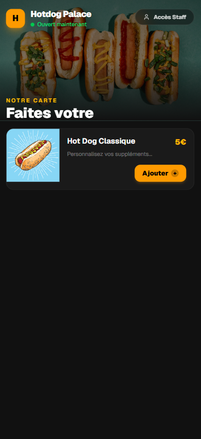 Menu client